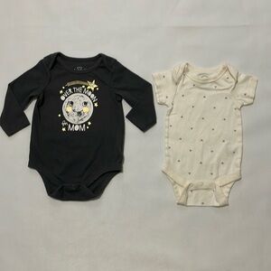 Set Of 2 Jumpers Cat And Jack / Wonder Nation‎ Size Baby 3-6 Months Bodysuits